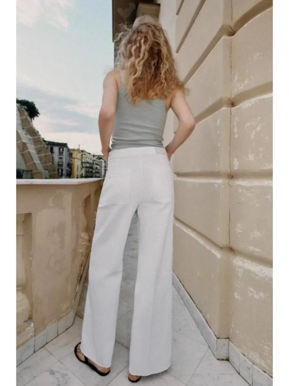 ZARA Z1975 MID-RISE STRAIGHT LEG JEANS